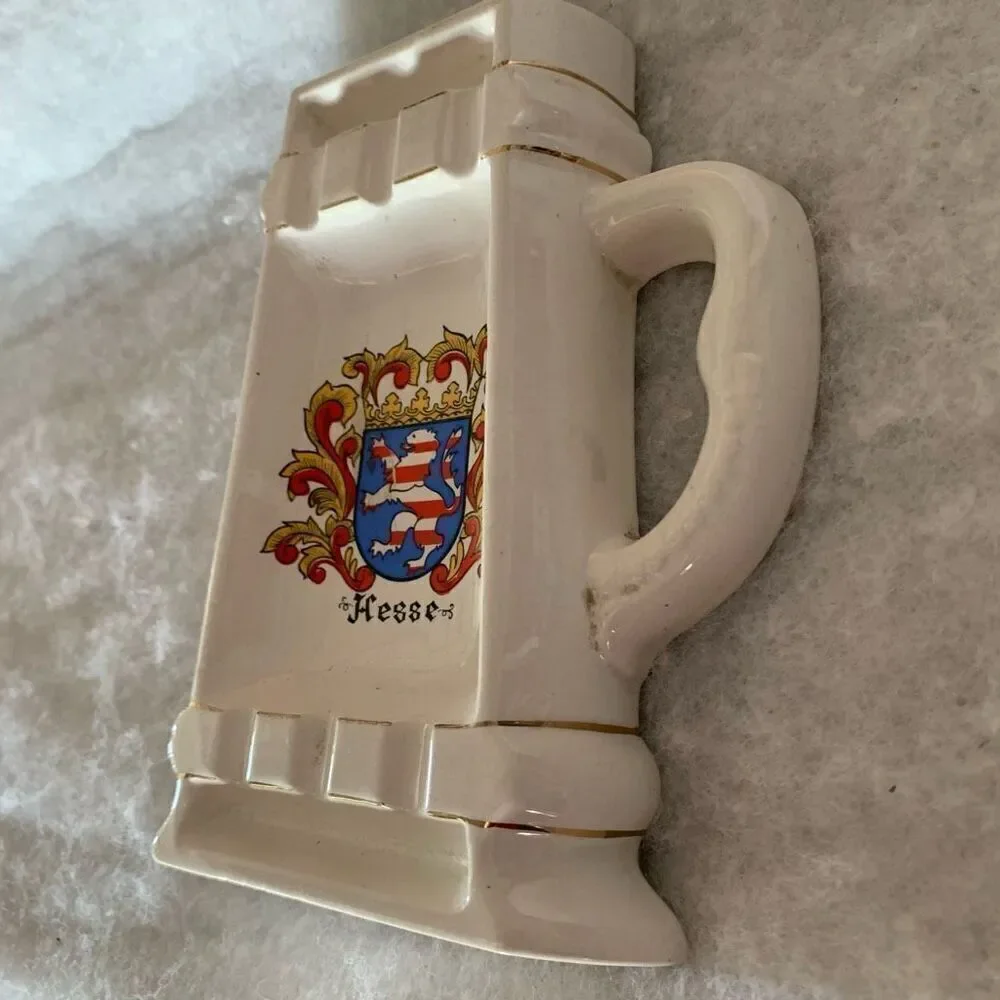 Hess Coat Of Arms Vintage Beer Mug Shaped Ash Tray